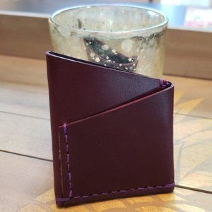 ScapeGrace Designs Purple Slim Leather Card Wallet